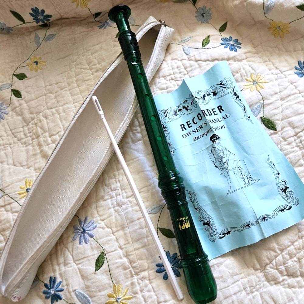 Vintage Soprano Recorder in case